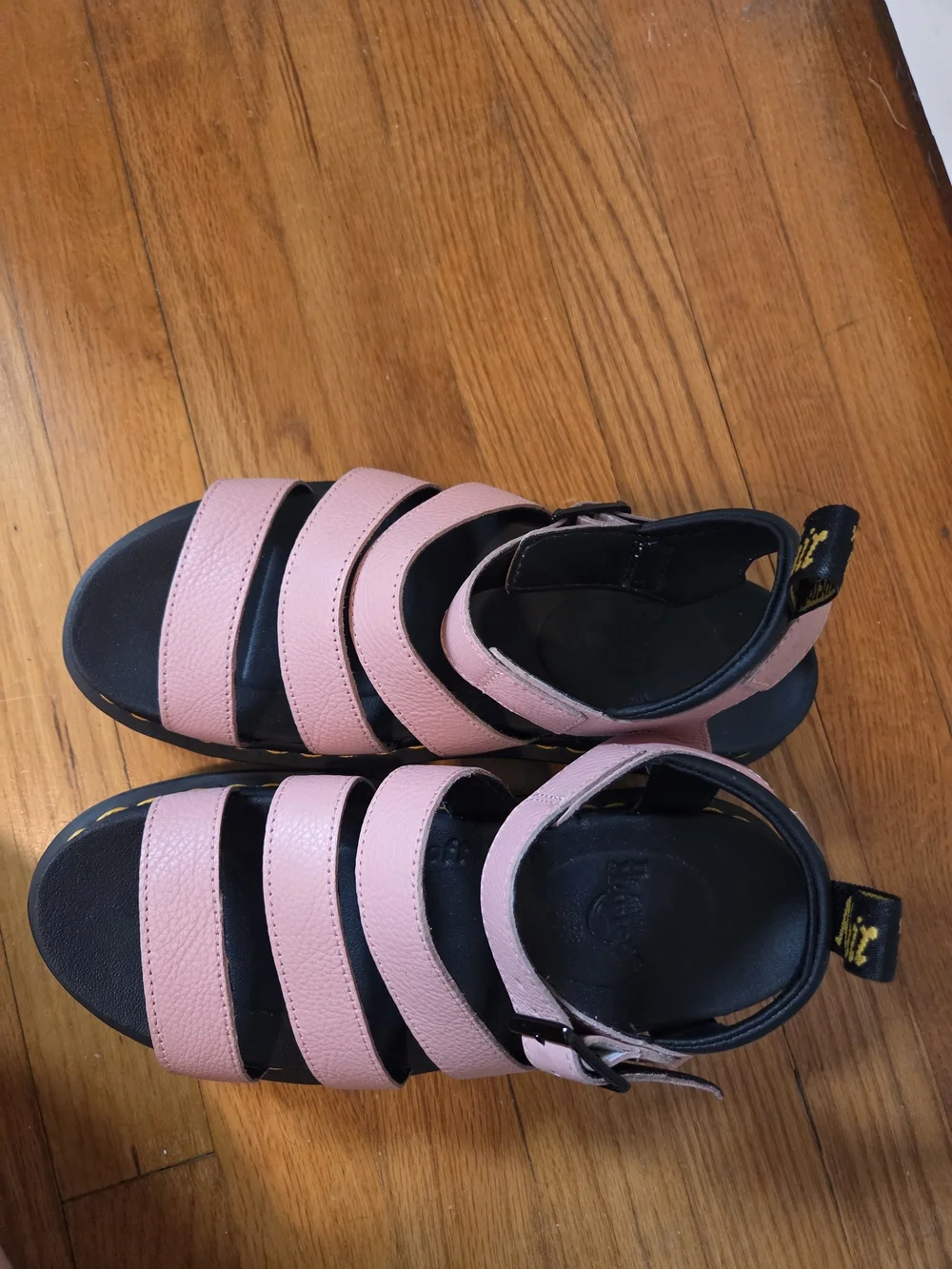 Dr. Martens Blaire Pink Leather Platform Sandals Women / Ladies Size 9
